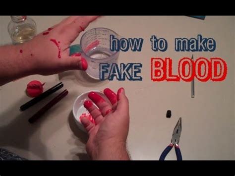 fake blood that won t stain clothes|how to make realistic blood.